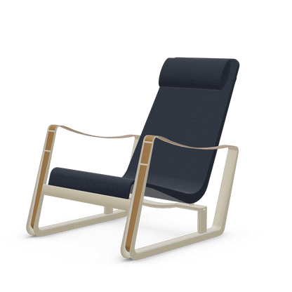 Cite Lounge Chair (Prouve Blanc Colombe (Ecru) powder-coated (smooth)) by Vitra