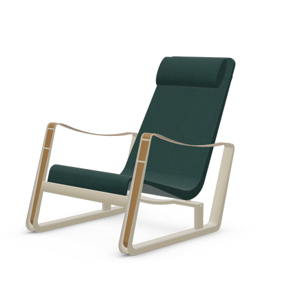 Cite Lounge Chair (Prouve Blanc Colombe (Ecru) powder-coated (smooth)) by Vitra