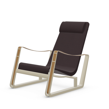 Cite Lounge Chair (Prouve Blanc Colombe (Ecru) powder-coated (smooth)) by Vitra