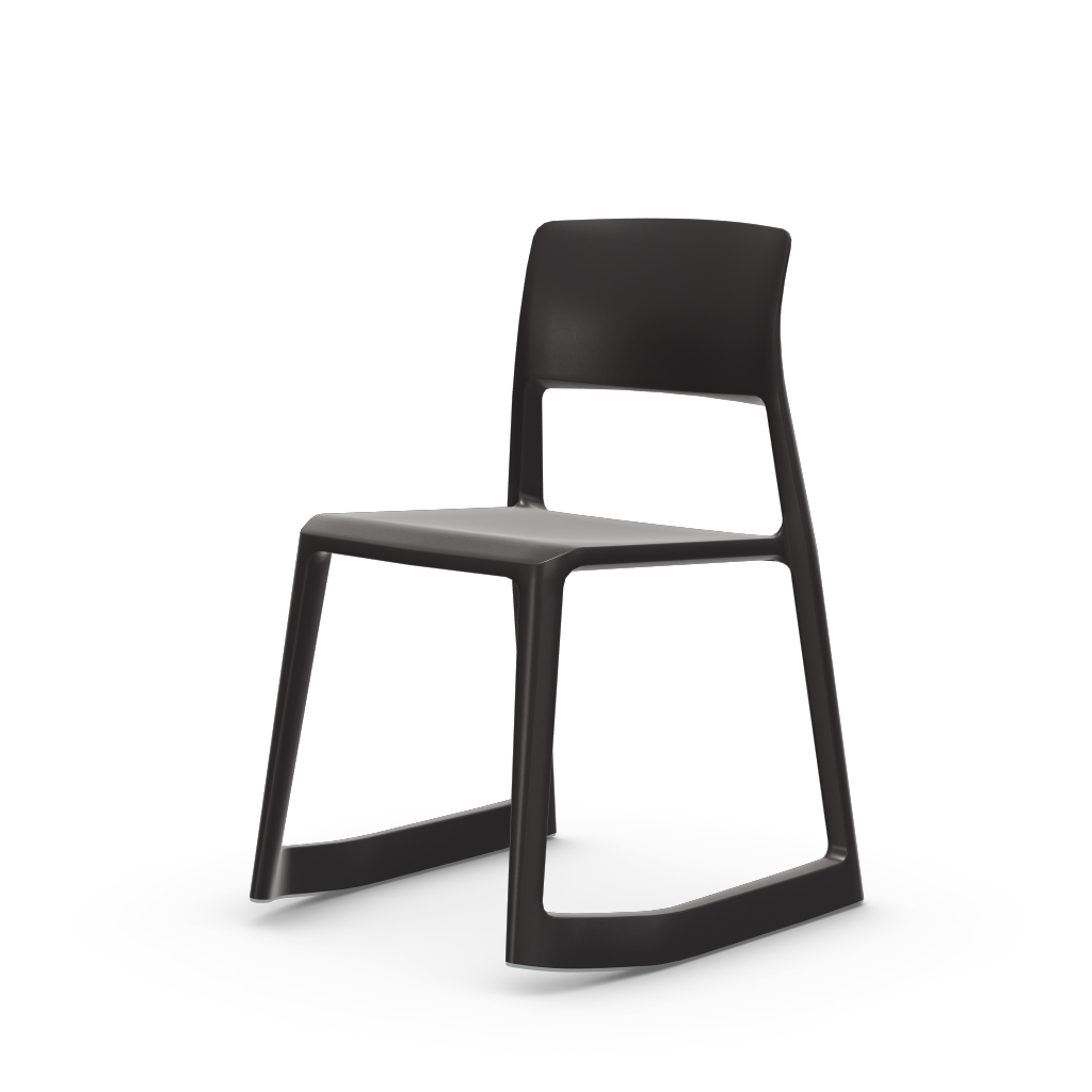 Tip Ton - solid plastic chair with a forward-tilt.
