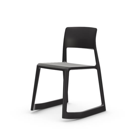 Tip Ton - solid plastic chair with a forward-tilt.
