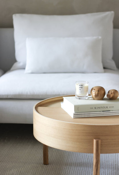 Arc coffee table 66 cm, oiled oak