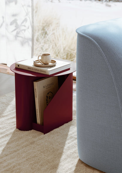 Sentrum side table, deep red