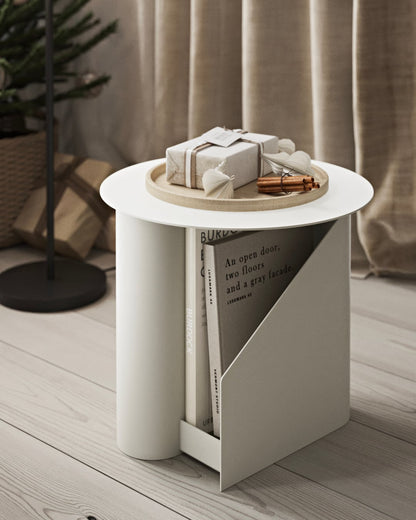 Sentrum side table, warm grey