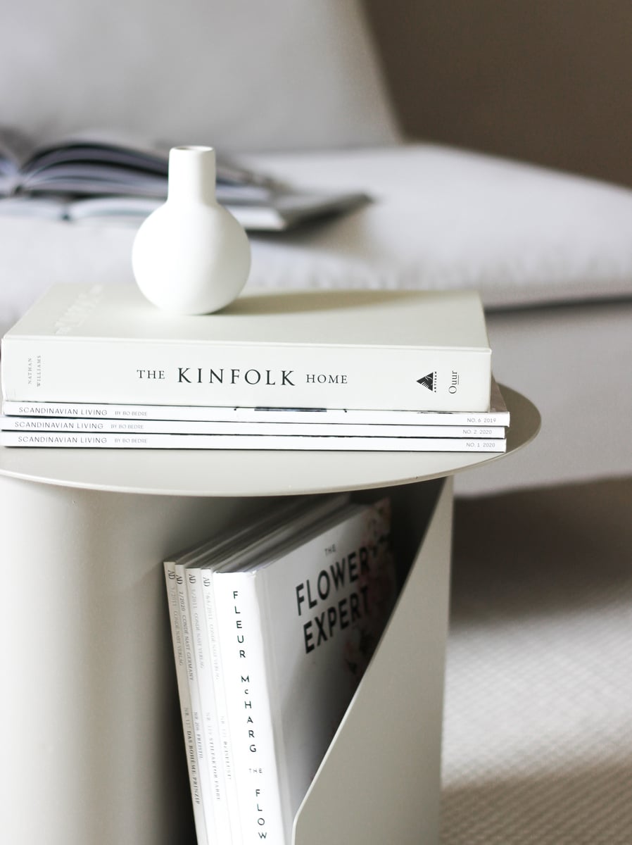 Sentrum side table, warm grey