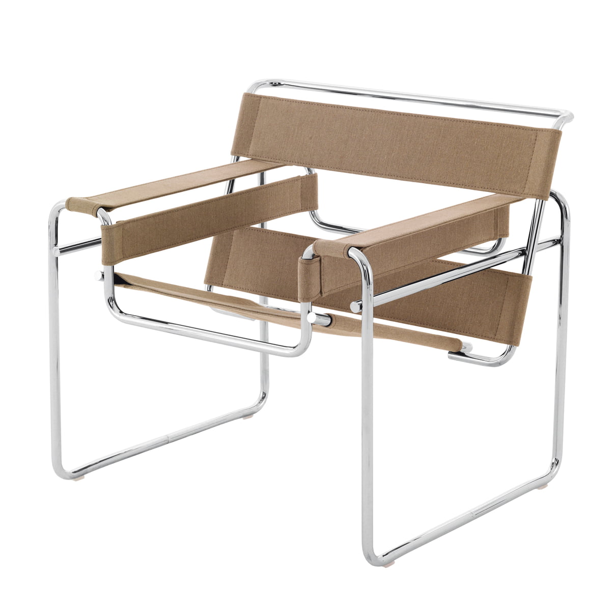 Vasily Chair - Canvas Easy Chair with Armrest.
