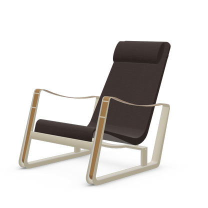 Cite Lounge Chair (Prouve Blanc Colombe (Ecru) powder-coated (smooth)) by Vitra