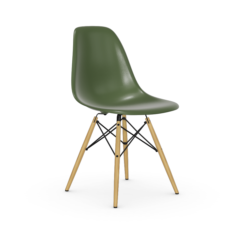 Eames Plastic Side Chair DSW (without upholstery).
