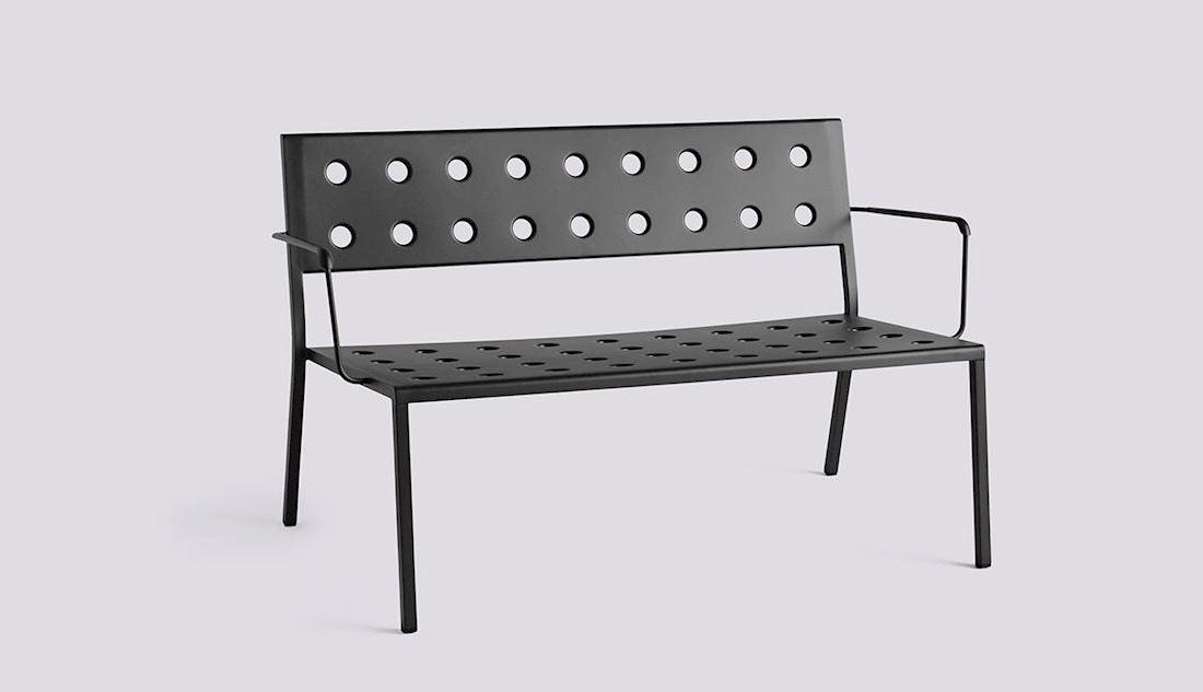 Balcony Lounge Bench W. Arm.