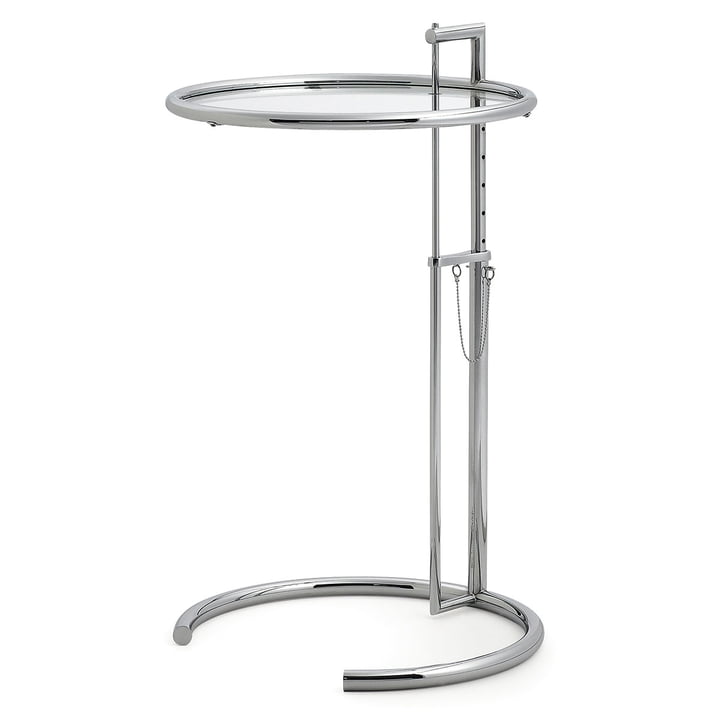 ADJUSTABLE TABLE E 1027 - Height-adjustable side table.