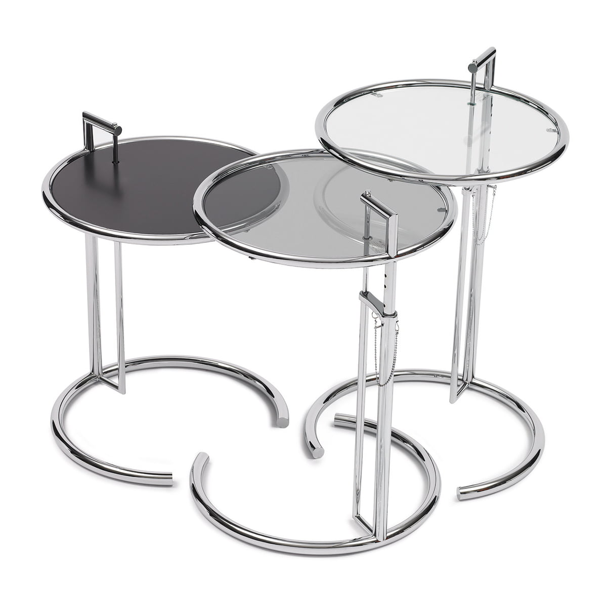 ADJUSTABLE TABLE E 1027 - Height-adjustable side table.