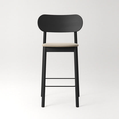 Decotique Elephant Bar Stool Black/Beige Velvet