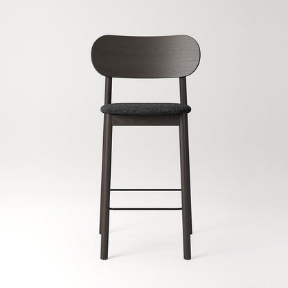 Decotique Elephant Bar Stool Dark Oak/Anthracite Bouclé