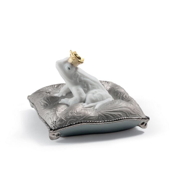 Enchanted Prince Frog Figurine by Lladró #Golden Lustre