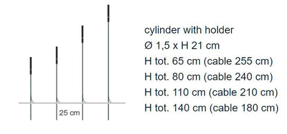 SYPHASERA - LED brass garden lamp post (Request Info).