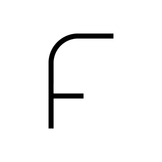 Alphabet of Light - Uppercase - Letter F Wall Lamp.