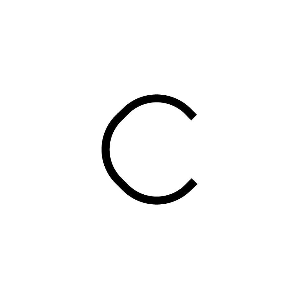 Alphabet of Light - Lowercase - Letter c Wall Lamp.