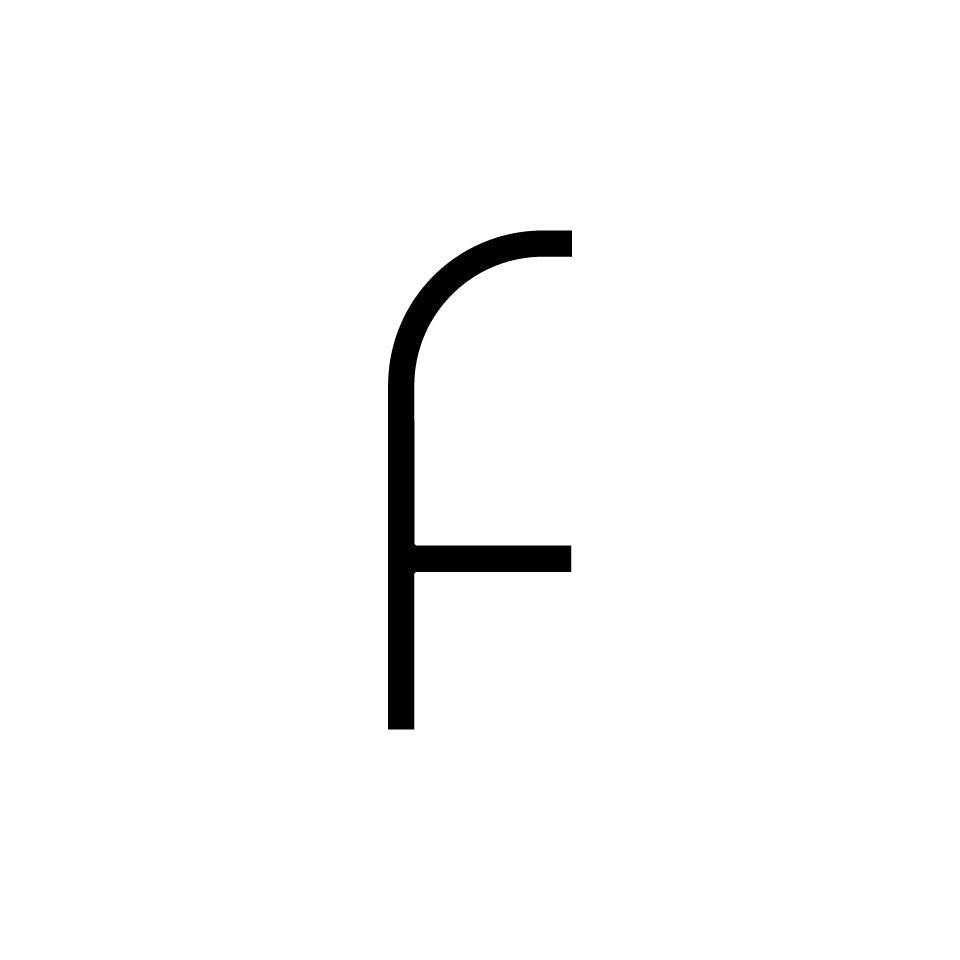 Alphabet of Light - Lowercase - Letter f Wall Lamp.