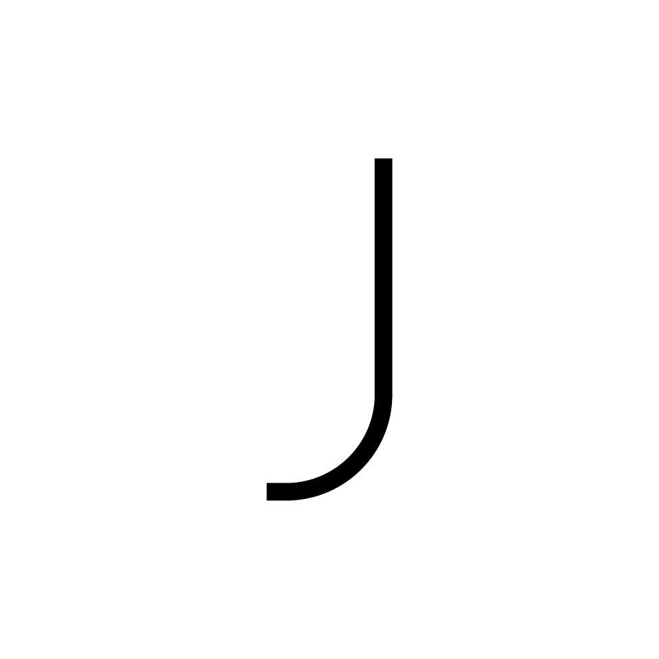 Alphabet of Light - Lowercase - Letter j Wall Lamp.
