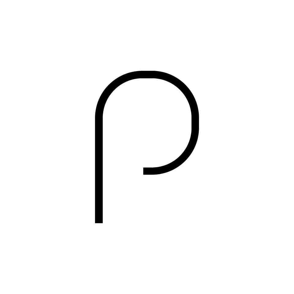 Alphabet of Light - Lowercase - Letter p Wall Lamp.