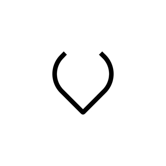 Alphabet of Light - Lowercase - Letter v Wall Lamp.