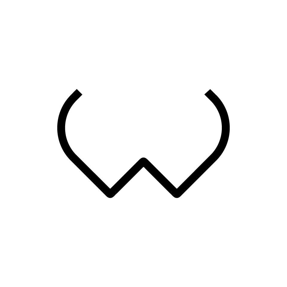 Alphabet of Light - Lowercase - Letter w Wall Lamp.