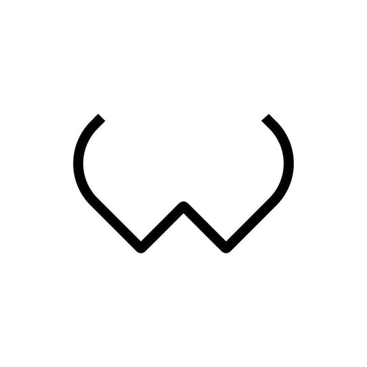 Alphabet of Light - Lowercase - Letter w Wall Lamp.