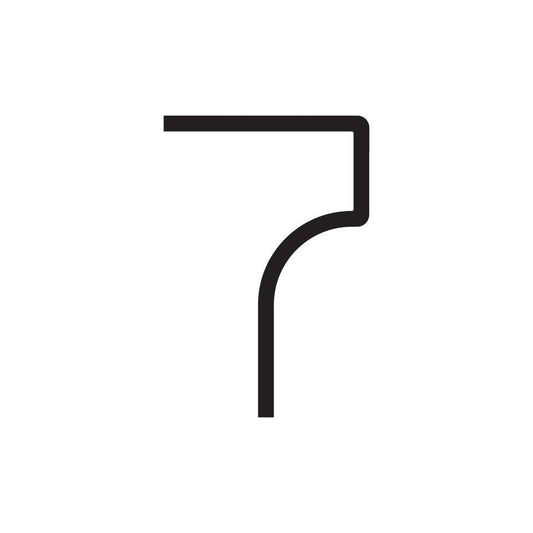 Alphabet of Light - Number 7 Wall Lamp.