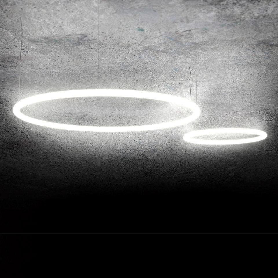 Alphabet of light circular 155 Suspension Lamp.