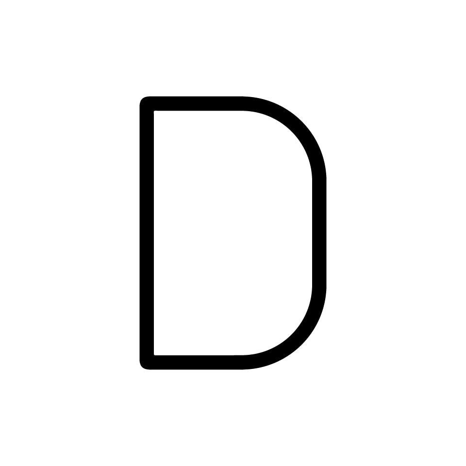 Alphabet of Light Mini - Uppercase - Letter D Wall Lamp (Request Info).