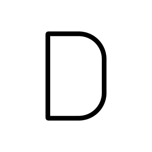 Alphabet of Light Mini - Uppercase - Letter D Wall Lamp (Request Info).