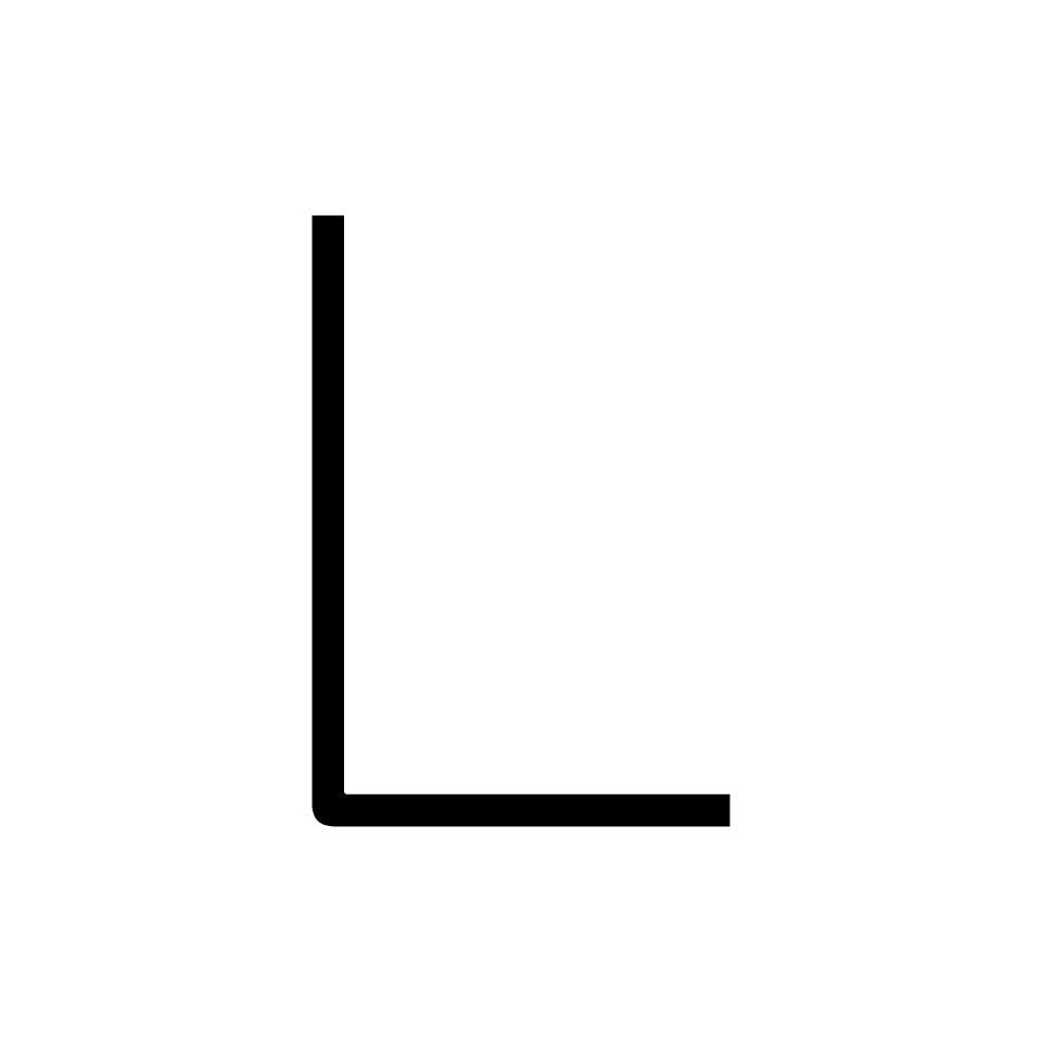 Alphabet of Light Mini - Uppercase - Letter L Wall Lamp (Request Info).