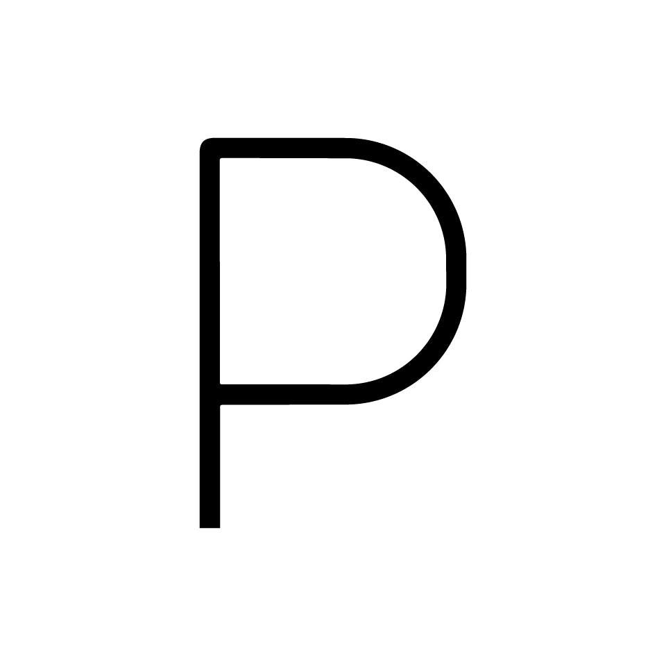 Alphabet of Light Mini - Uppercase - Letter P Wall Lamp (Request Info).