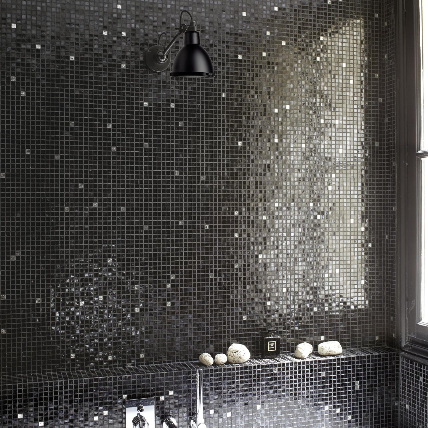 Lampe Gras N304 Wall Lamp Bathroom Matt Black