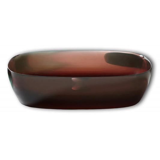 Senso - Countertop Oval Cristalmood® Washbasin by Antonio Lupi Design