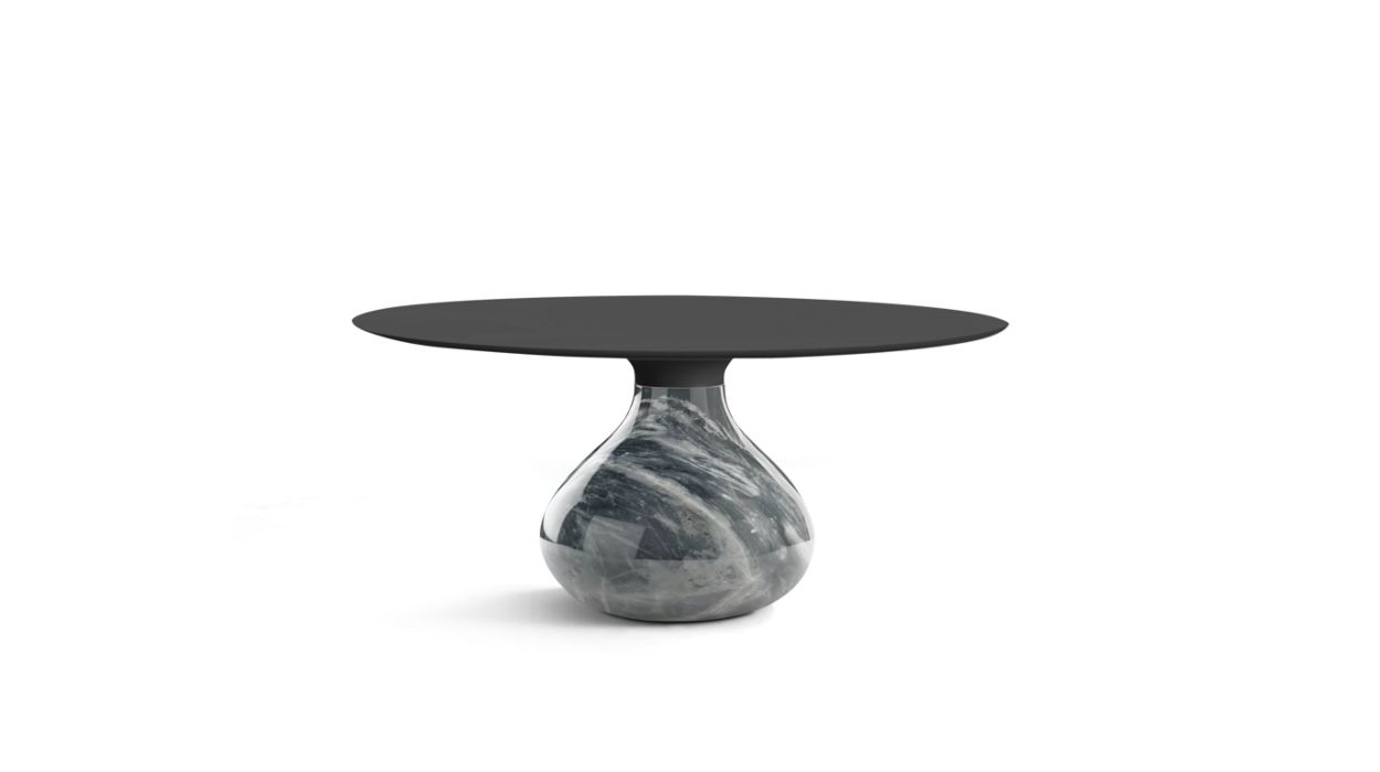 AQUA COCKTAIL TABLE by Roche Bobois #Fenix : Nero/glossy bardaglio