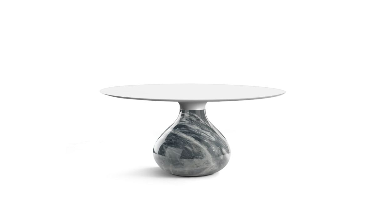 AQUA COCKTAIL TABLE by Roche Bobois #Fenix : Blanco/glossy bardaglio