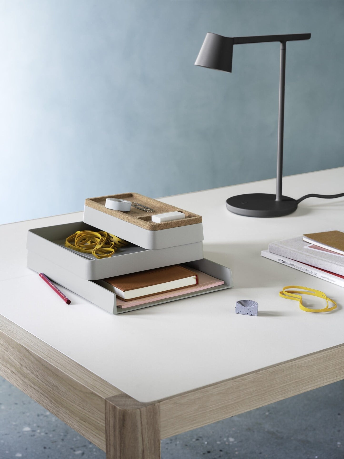 Arrange Desk Tray, 25 x 25 cm, grey