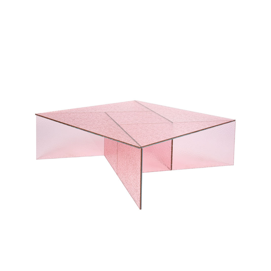 ASPA BIG - Square glass coffee table.