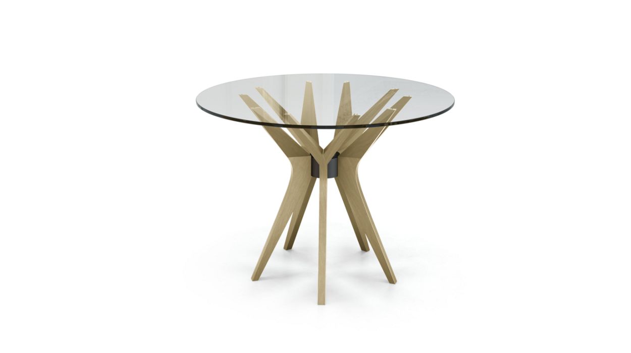 Aster Round Dining Table by Roche Bobois #ø100 / Ash wood : Craie