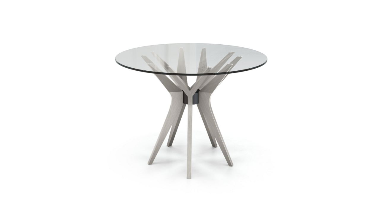 Aster Round Dining Table by Roche Bobois #ø100 / Ash wood : Gravier