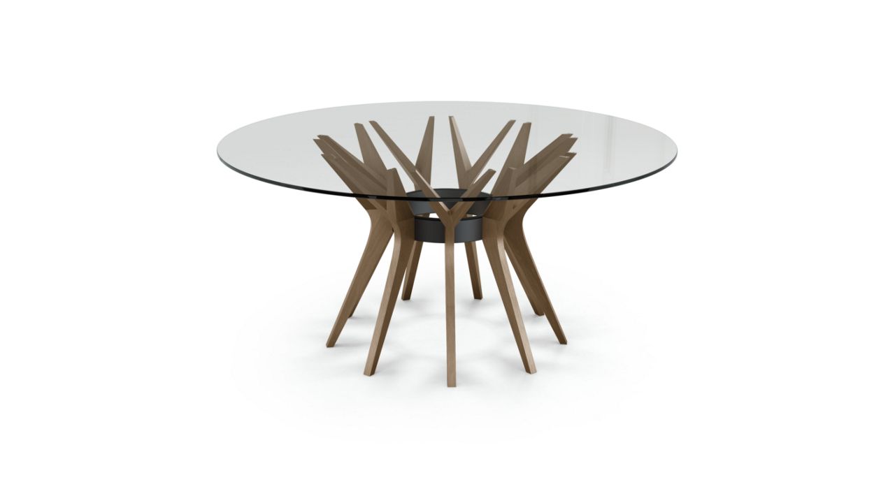 Aster Round Dining Table by Roche Bobois #ø160 / Ash wood : Alezan