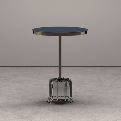 ACACIA - Round Murano glass coffee table for living room.