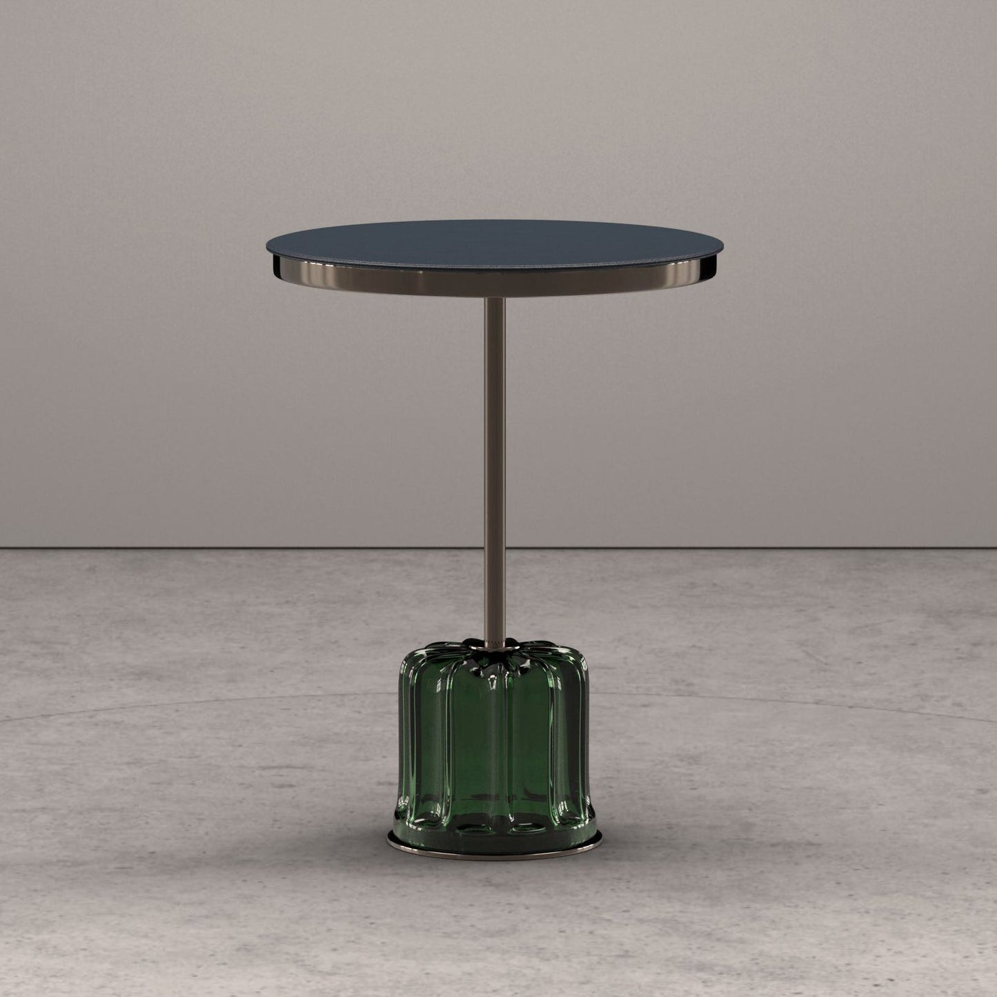 ACACIA - Round Murano glass coffee table for living room.