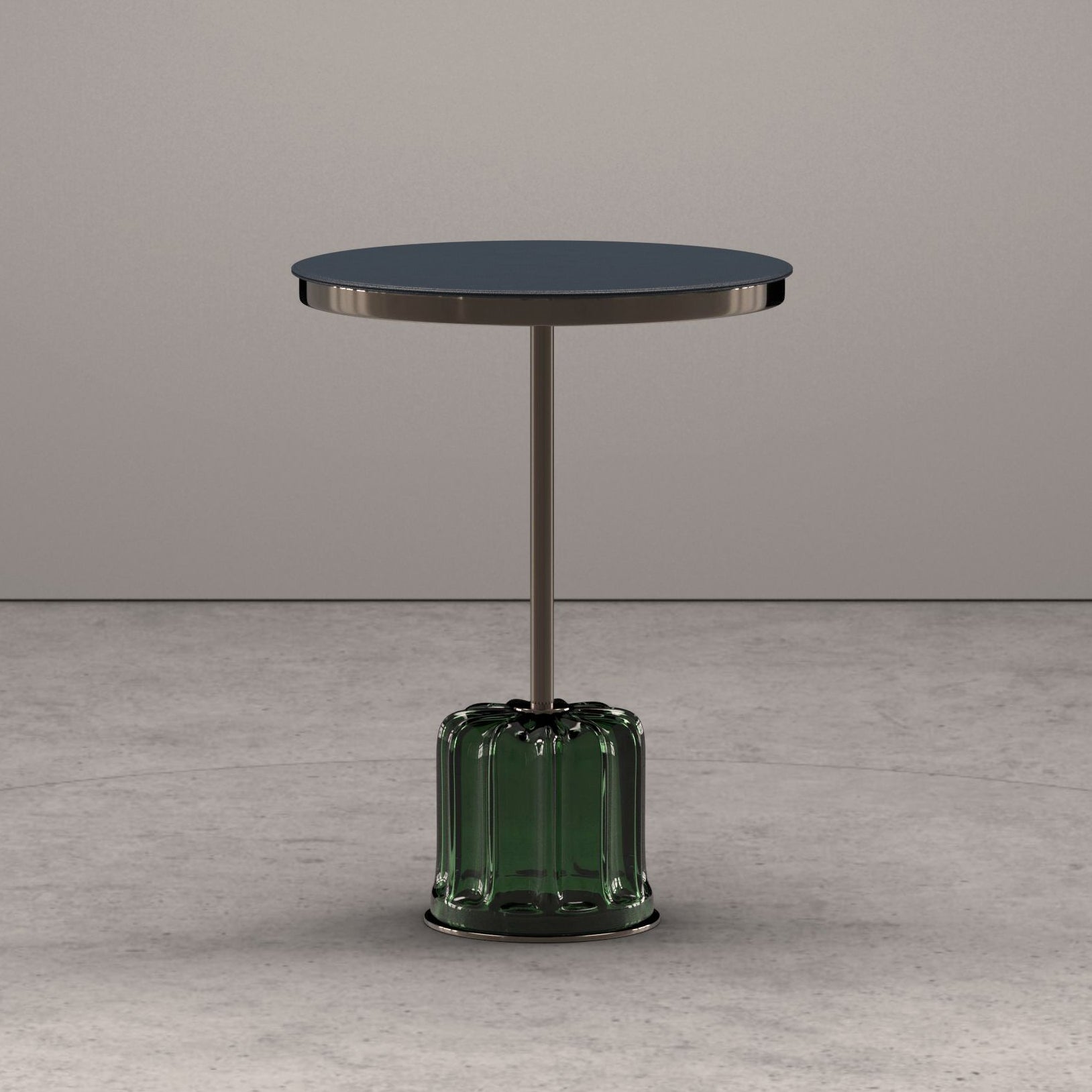 ACACIA - Round Murano glass coffee table for living room.
