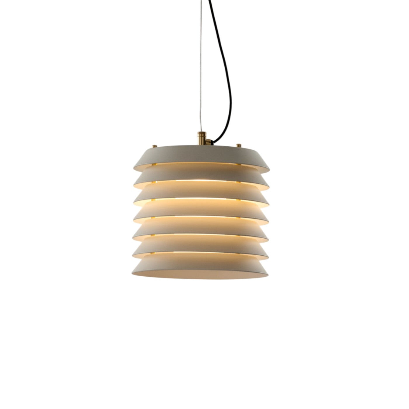 MAIJA - LED pendant lamp with metallic lampshade.