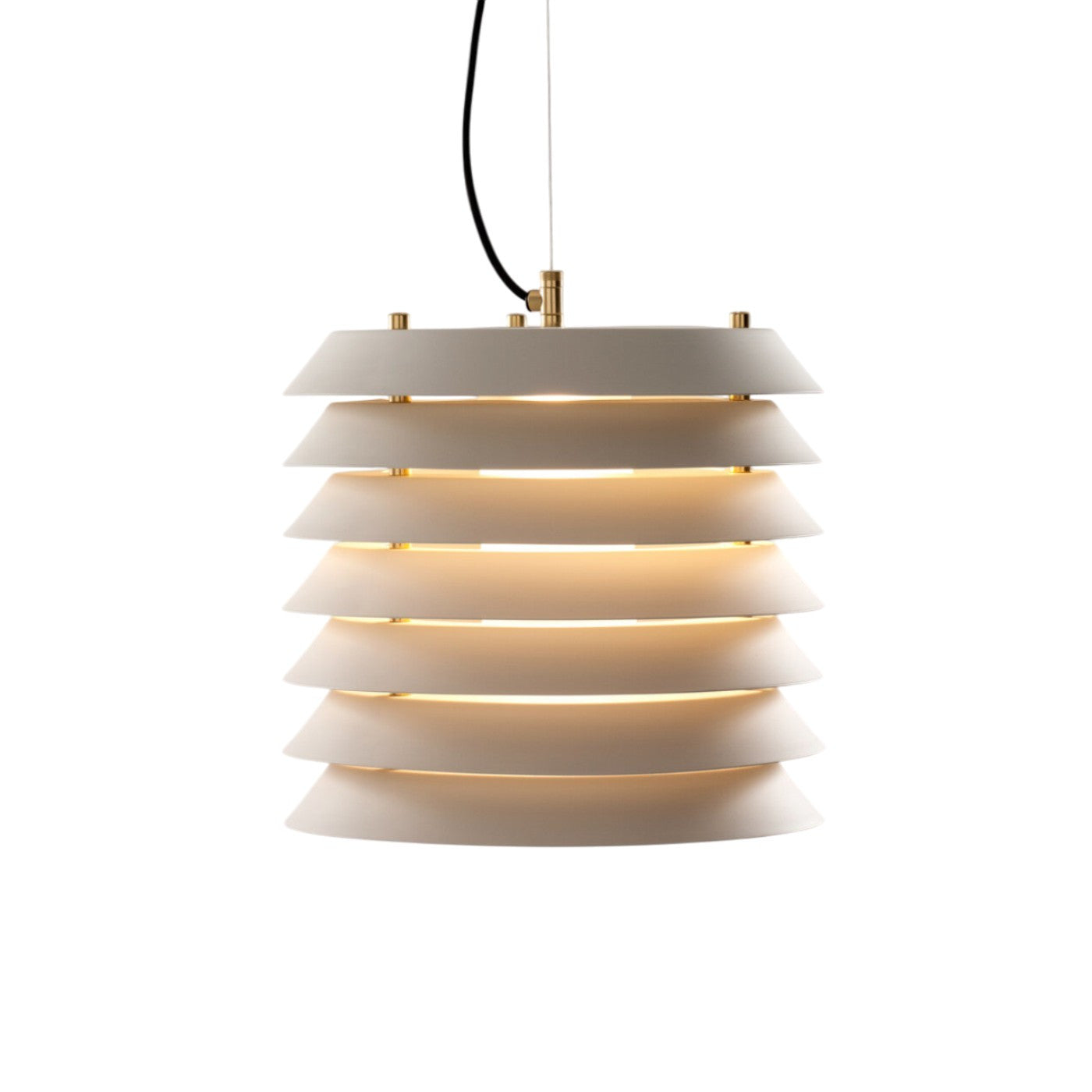 MAIJA - LED pendant lamp with metallic lampshade.