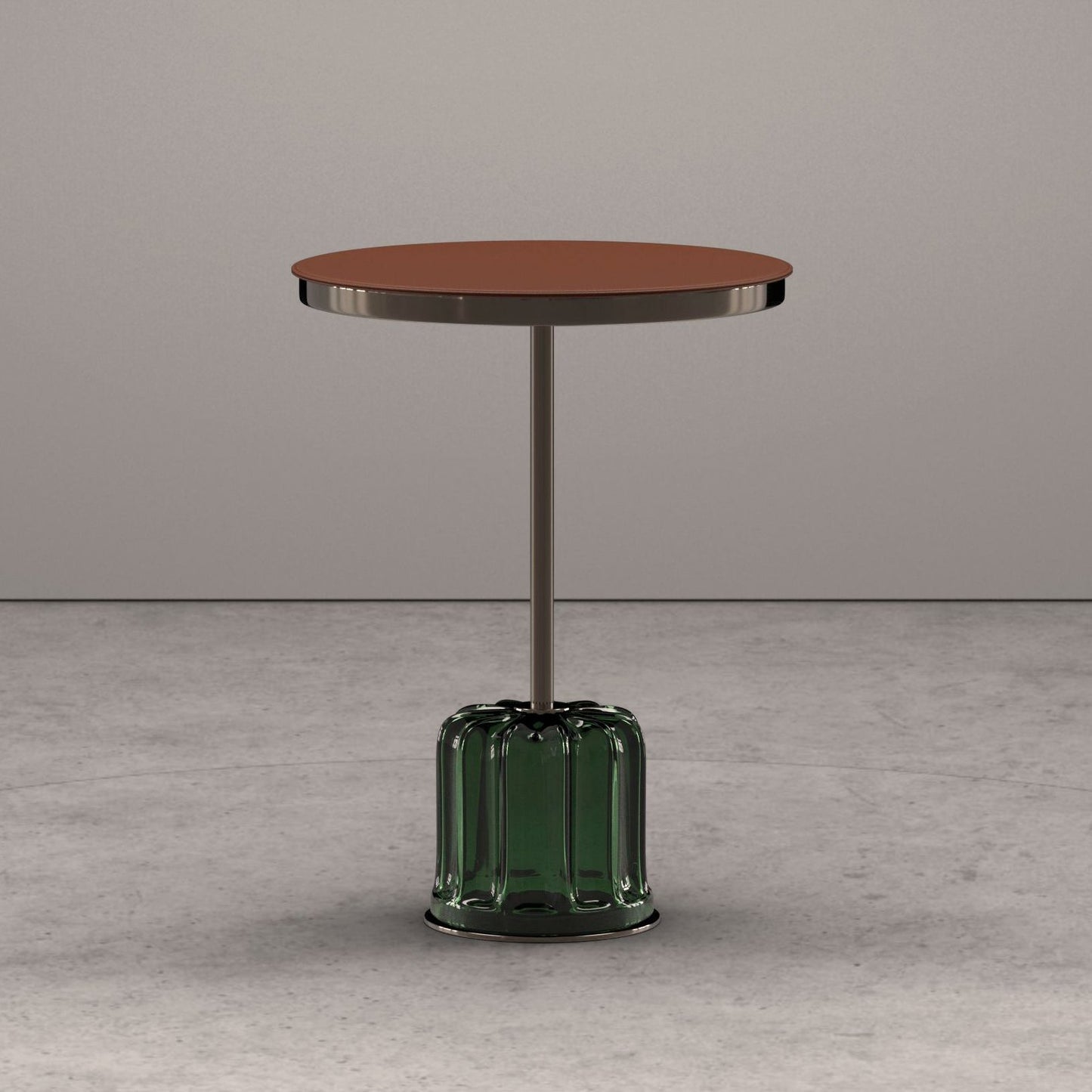 ACACIA - Round Murano glass coffee table for living room.