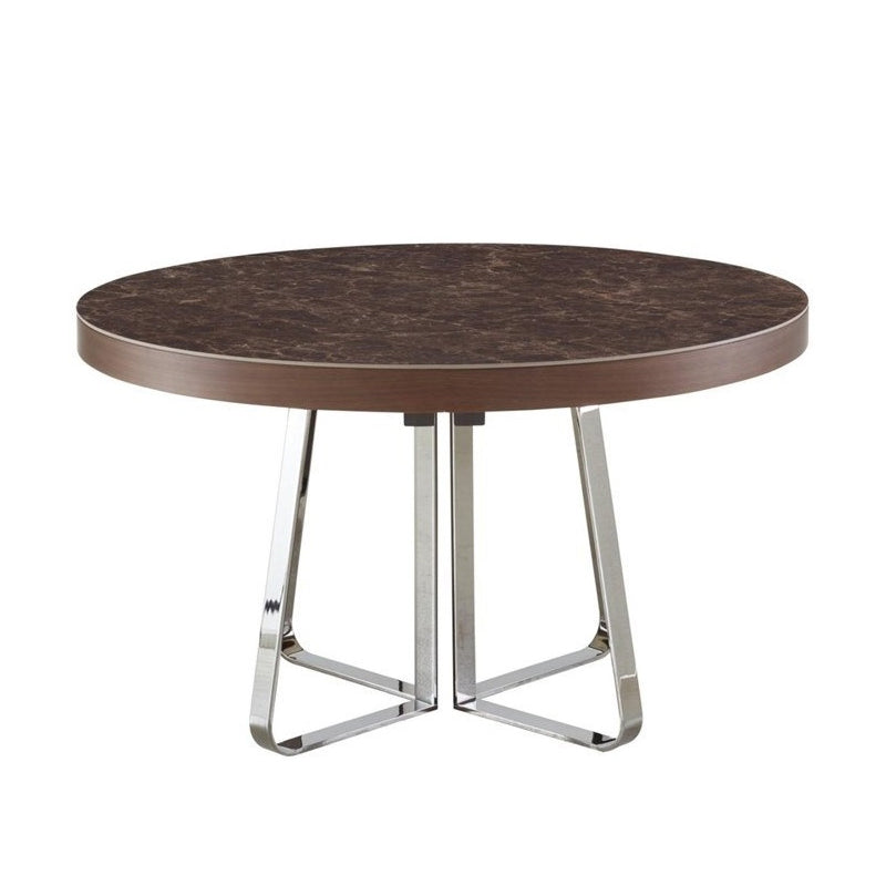 AVA - Extending round porcelain stoneware dining table (Request Info).