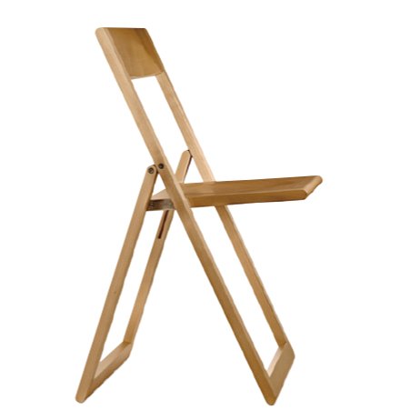 AVIVA - Folding solid wood chair.